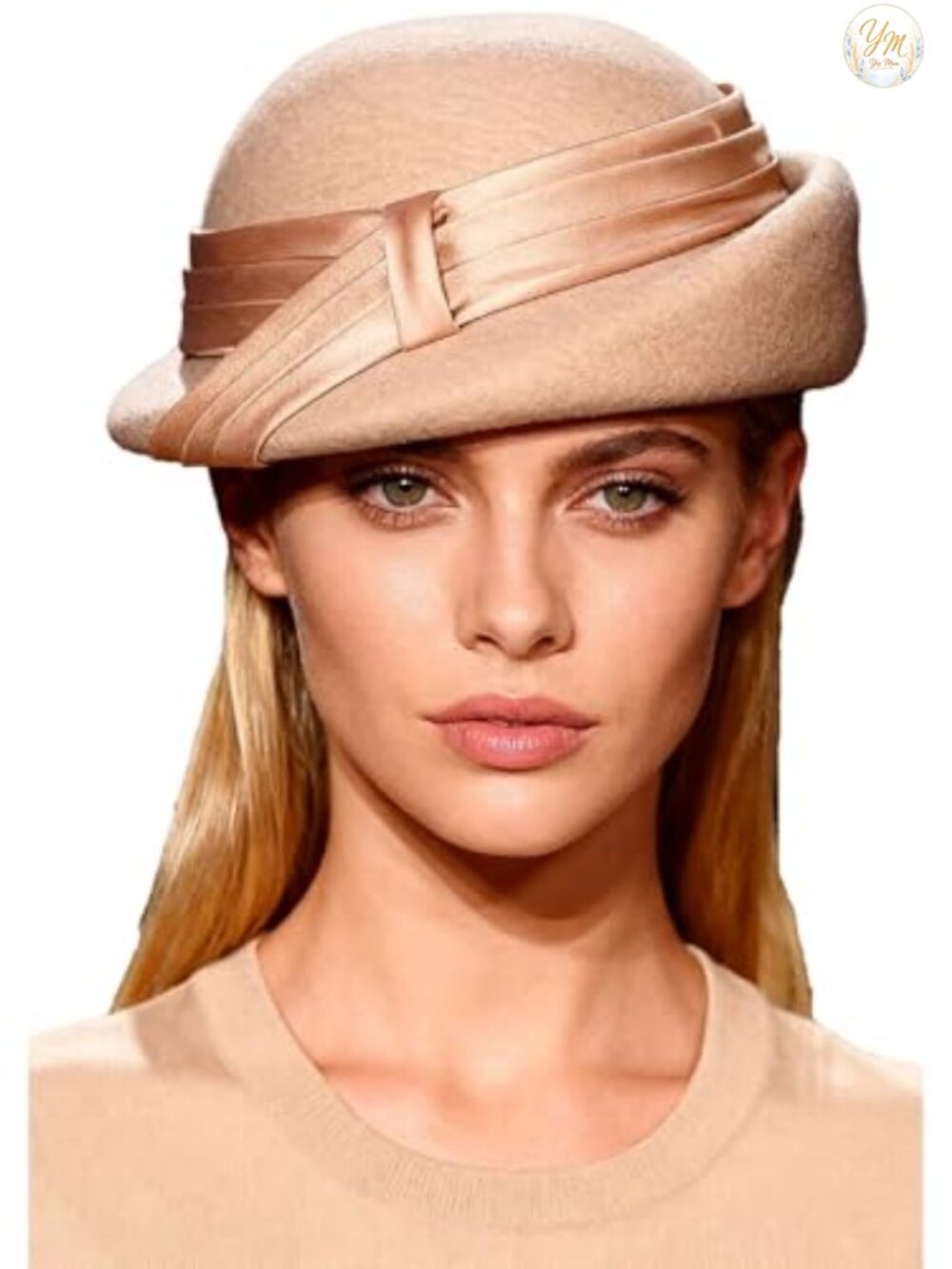 Women's 100% Wool Vintage Beret Hat Adjustable French Style Party Wedding